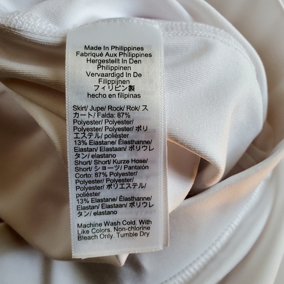 J Crew Factory Active Skort, White, Size L - Picture 5 of 6